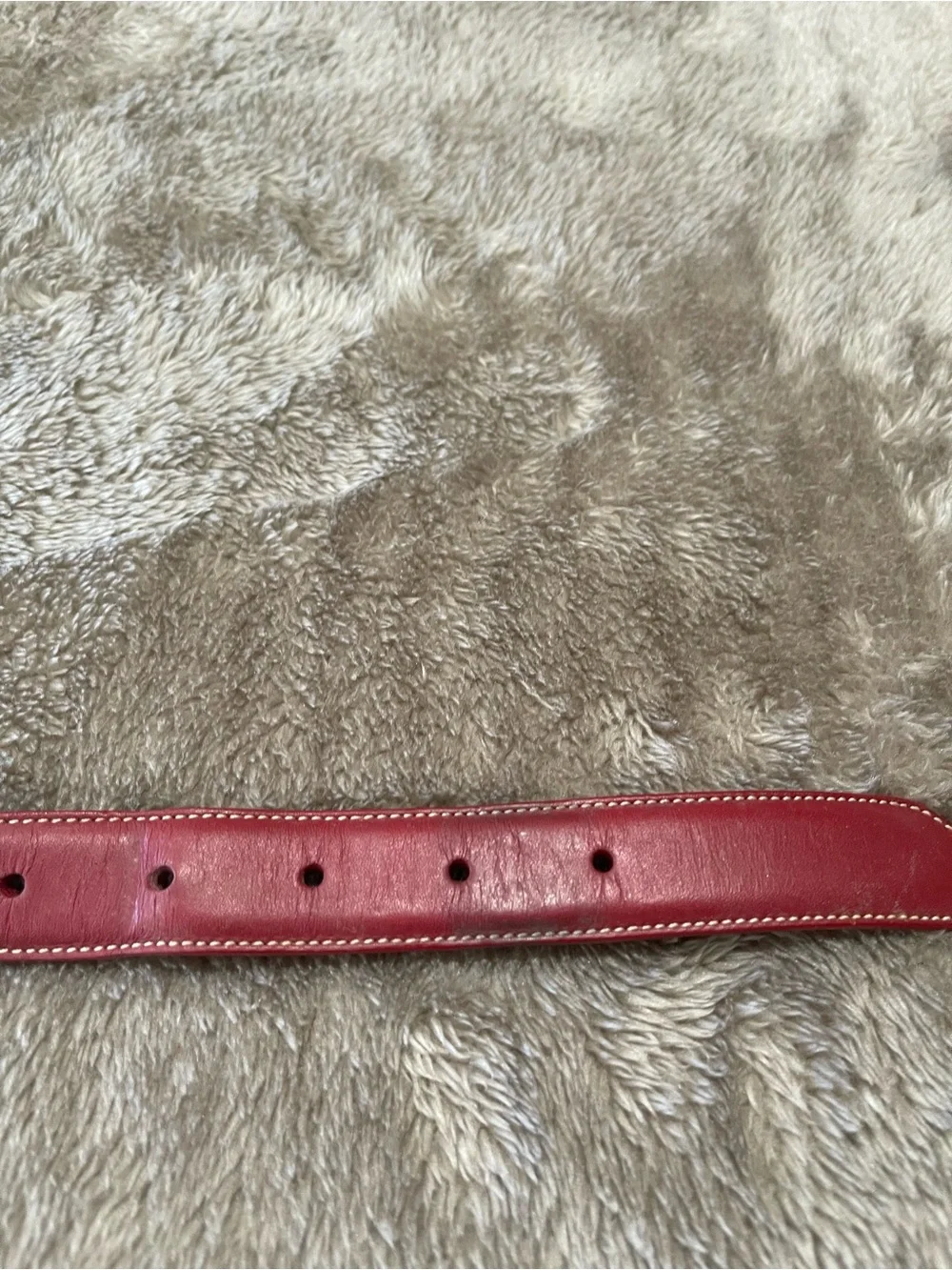 Coach Red Leather Dog Collar | Size Large ❤️🐾